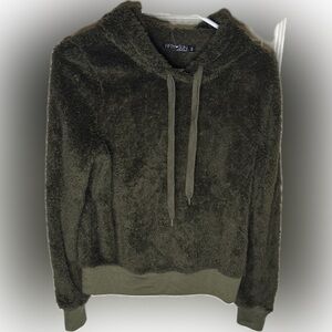 Fifth Sun Women’s Dark Olive Green Fleece Hoodie